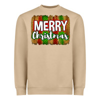 Mushroom merry christmas brushstroke Heavyweight Sweatshirt - Jasminsmagicworld