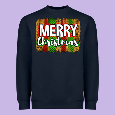 Merry Christmas Brushstroke Heavyweight Sweatshirt Designed By Jasminsmagicworld