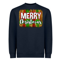 Navy merry christmas brushstroke Heavyweight Sweatshirt - Jasminsmagicworld