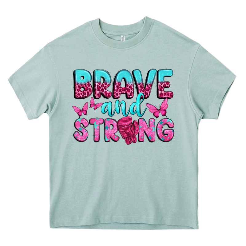 Brave And Strong Heavy Core Tee by texasbilliewilder | Teevron