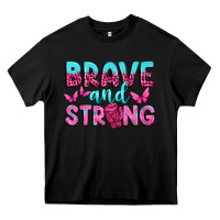 Black Brave and Strong Heavy Core Tee - texasbilliewilder