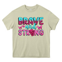 Mossy Brave and Strong Heavy Core Tee - texasbilliewilder