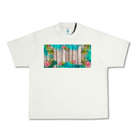 Pistachio western floral  license plate template Urban Heavy Tee - BarkalooDesign
