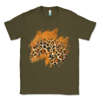 Army Green leopard glitter patch Classic Tee - AdoDesignShop
