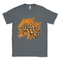 Charcoal Heather leopard glitter patch Classic Tee - AdoDesignShop