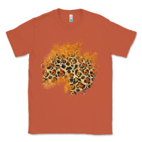 Copper leopard glitter patch Classic Tee - AdoDesignShop
