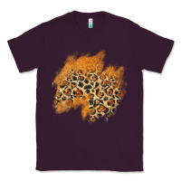 Plum leopard glitter patch Classic Tee - AdoDesignShop