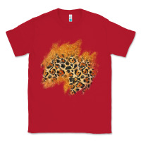 Red leopard glitter patch Classic Tee - AdoDesignShop