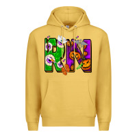Antique Gold Halloween RN Registered Nurse Premium Hoodie - NancyCooperArtShop