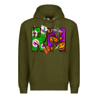 Army Green Halloween RN Registered Nurse Premium Hoodie - NancyCooperArtShop