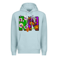 Blue Mist Halloween RN Registered Nurse Premium Hoodie - NancyCooperArtShop
