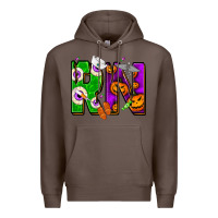 Coffee Halloween RN Registered Nurse Premium Hoodie - NancyCooperArtShop