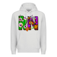 Dove Grey Halloween RN Registered Nurse Premium Hoodie - NancyCooperArtShop