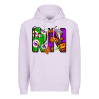 Lilac Halloween RN Registered Nurse Premium Hoodie - NancyCooperArtShop