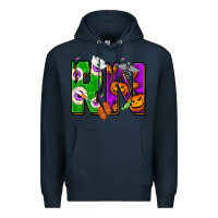 Navy Halloween RN Registered Nurse Premium Hoodie - NancyCooperArtShop