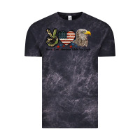 Cloud Black Peace Love American White Sea Eagle Vintage Tee - LillyAllenDesigns