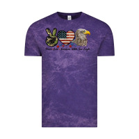 Cloud Purple Peace Love American White Sea Eagle Vintage Tee - LillyAllenDesigns