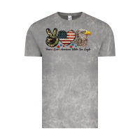 Cloud Rock Peace Love American White Sea Eagle Vintage Tee - LillyAllenDesigns