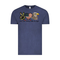 Vintage Denim Peace Love American White Sea Eagle Vintage Tee - LillyAllenDesigns