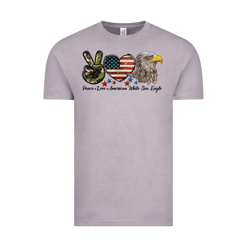 Peace Love American White Sea Eagle Vintage Tee by LillyAllenDesigns | Teevron
