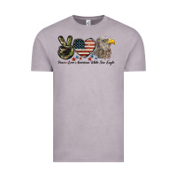 Vintage Zinc Peace Love American White Sea Eagle Vintage Tee - LillyAllenDesigns
