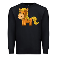 Black cute horse Premium Sweatshirt - texasbilliewilder
