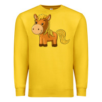 Lemon cute horse Premium Sweatshirt - texasbilliewilder