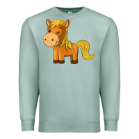 Seafoam cute horse Premium Sweatshirt - texasbilliewilder