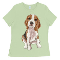 Matcha beagle Ladies Tee - RanaPortraitStore