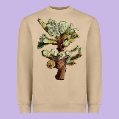 Cholla Tree Cactus Heavyweight Sweatshirt Designed By Lillyallendesigns