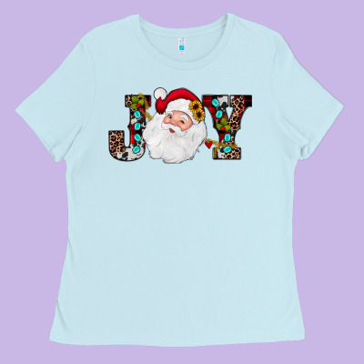 Christmas Joy Ladies Tee Designed By Jahusdesignshop
