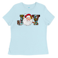 Baby Blue christmas joy Ladies Tee - JahusDesignShop
