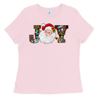Bubblegum Pink christmas joy Ladies Tee - JahusDesignShop