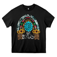 Black western rainbow  be kind Heavy Core Tee - RanaPortraitStore