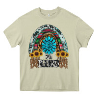 Mossy western rainbow  be kind Heavy Core Tee - RanaPortraitStore