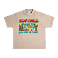 French Oak Softball Makes Me Happy You, Not So Much Urban Heavy Tee - LillyAllenDesigns