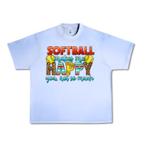 Grape Ice Softball Makes Me Happy You, Not So Much Urban Heavy Tee - LillyAllenDesigns
