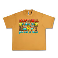 Peanut Butter Softball Makes Me Happy You, Not So Much Urban Heavy Tee - LillyAllenDesigns