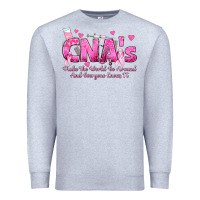 Heather Grey cna s make the world go around and everyone knows Premium Sweatshirt - texasbilliewilder