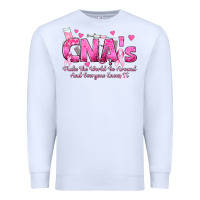 White cna s make the world go around and everyone knows Premium Sweatshirt - texasbilliewilder