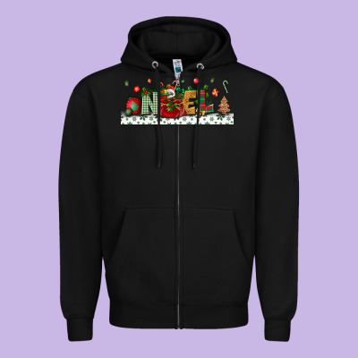 Noel Zipper Hoodie Designed By Bundleandbundleshop