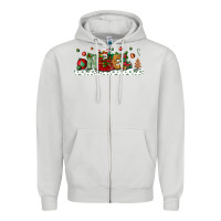 Dove Grey Noel Zipper Hoodie - BundleAndBundleShop