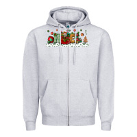Heather Grey Noel Zipper Hoodie - BundleAndBundleShop