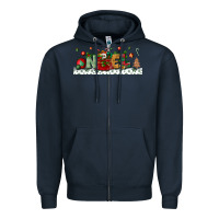 Navy Noel Zipper Hoodie - BundleAndBundleShop
