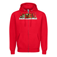 Red Noel Zipper Hoodie - BundleAndBundleShop