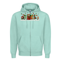 Seafoam Noel Zipper Hoodie - BundleAndBundleShop