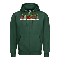 Sports Green Noel Zipper Hoodie - BundleAndBundleShop