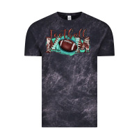 Cloud Black football mom Vintage Tee - BarkalooDesign