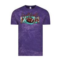 Cloud Purple football mom Vintage Tee - BarkalooDesign