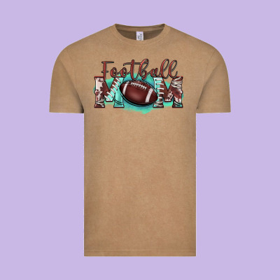 Football Mom Vintage Tee Designed By Barkaloodesign